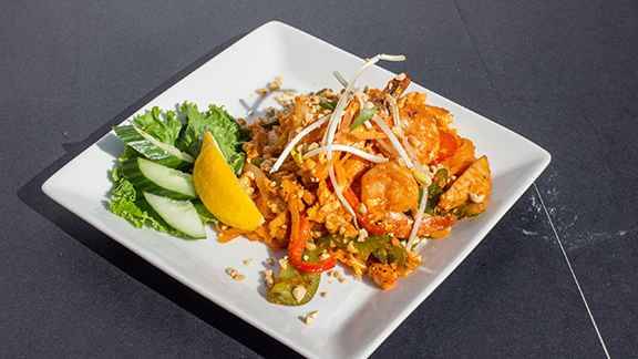 Chicken and Shrimp Pad Thai