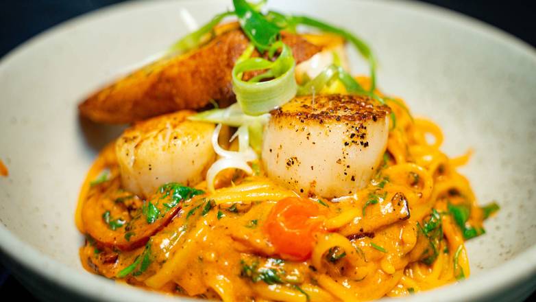 Blackened Scallop Pasta