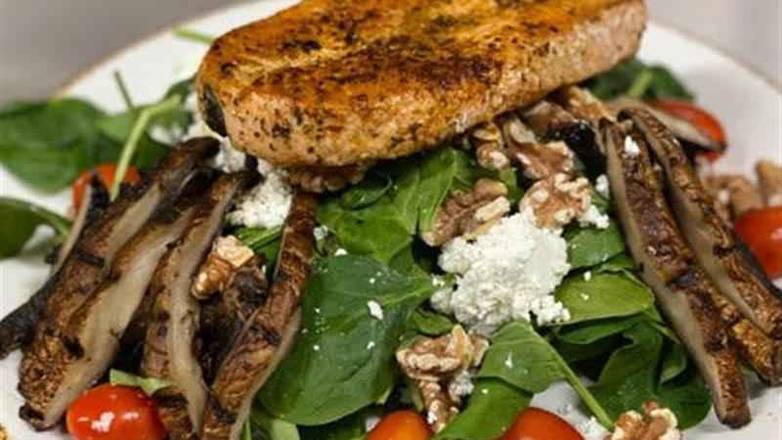 Portobello Salmon Salad