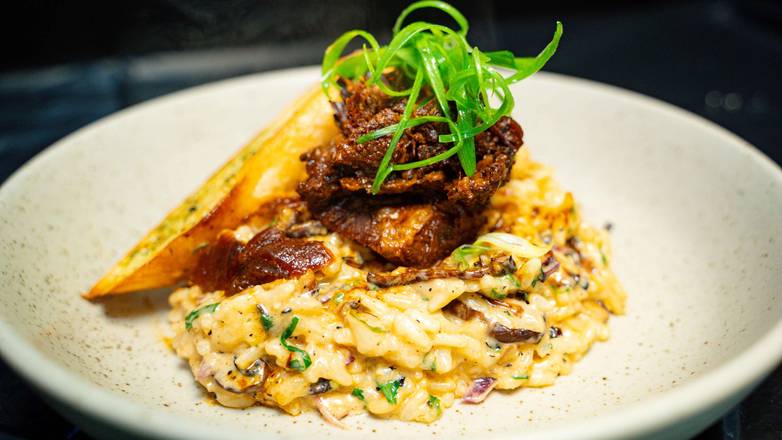 Short Rib and Wild Mushroom Risotto