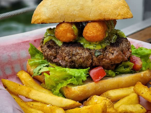 Fried Mozza Burger