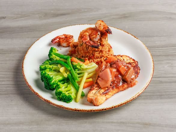 Atlantic Salmon and Shrimp