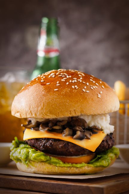 Mushroom Swiss Burger