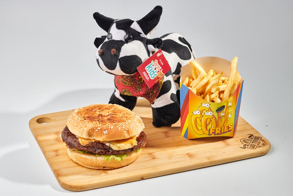 Kids Plain Burger & Fries